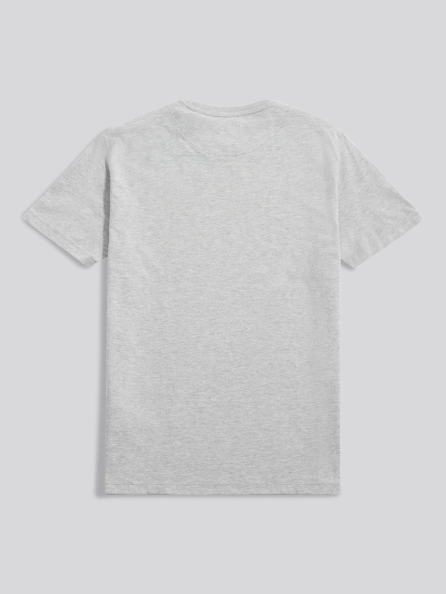 Mens Heritage Graphic T-Shirt in Mid Grey Marl