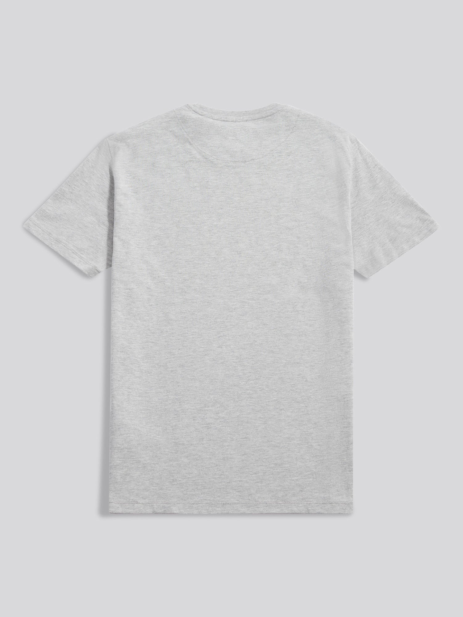 Mens Heritage Graphic T-Shirt in Mid Grey Marl