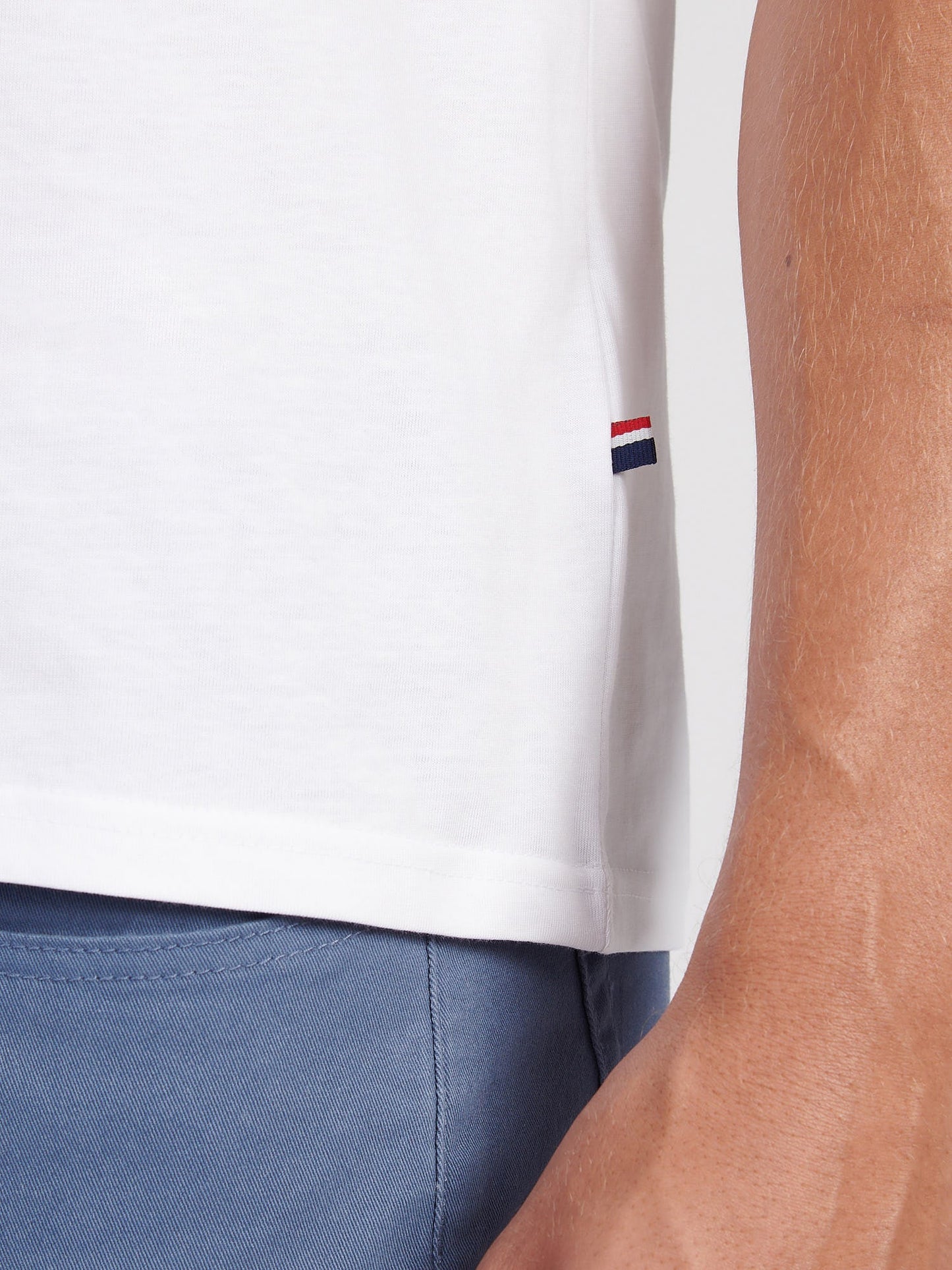 Mens USPA Back Graphic T-Shirt in Bright White