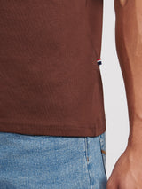 Mens USPA Back Graphic T-Shirt in Chocolate Martini