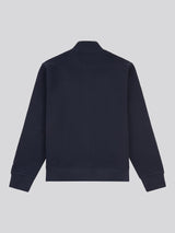 Mens French Rib 1/4 Funnel in Dark Sapphire Navy / Moonlight Blue DHM