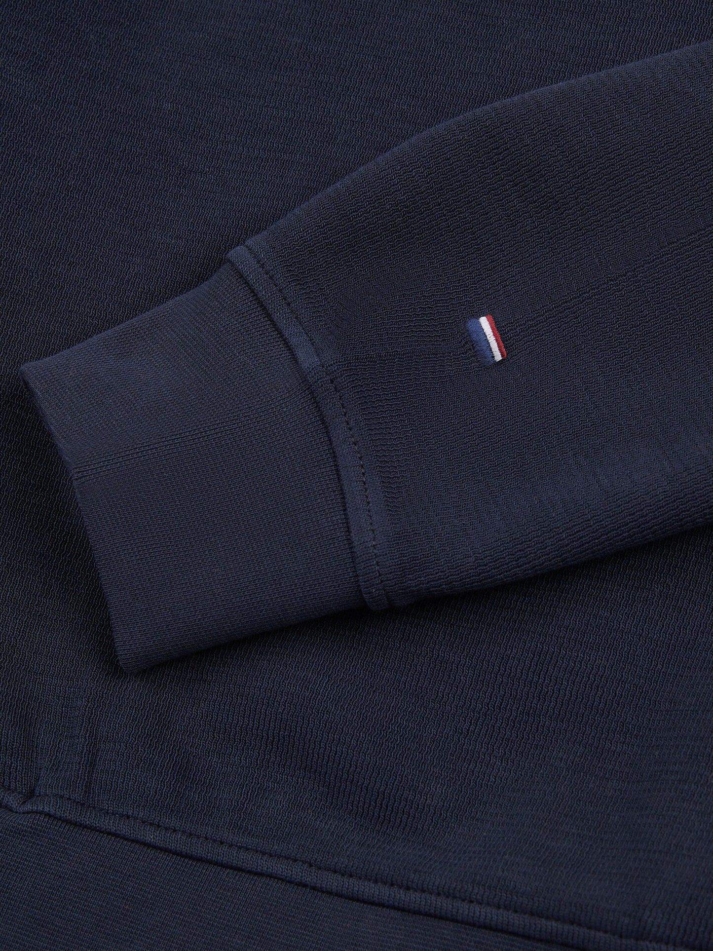 Mens French Rib 1/4 Funnel in Dark Sapphire Navy / Moonlight Blue DHM