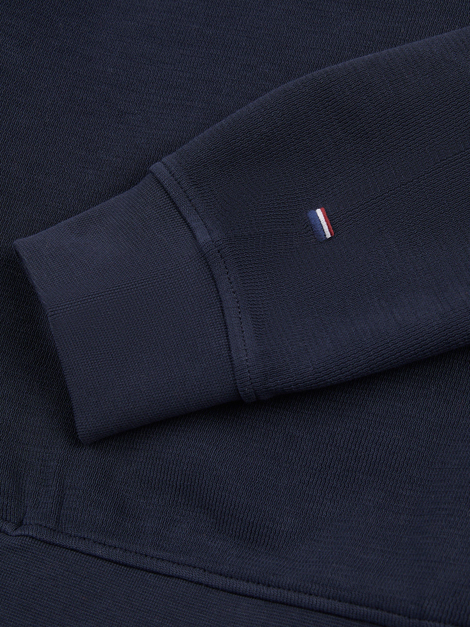 Mens French Rib 1/4 Funnel in Dark Sapphire Navy / Moonlight Blue DHM