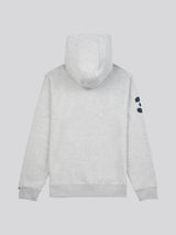 Mens Player 3 Loopback Hoodie in Mid Grey Marl