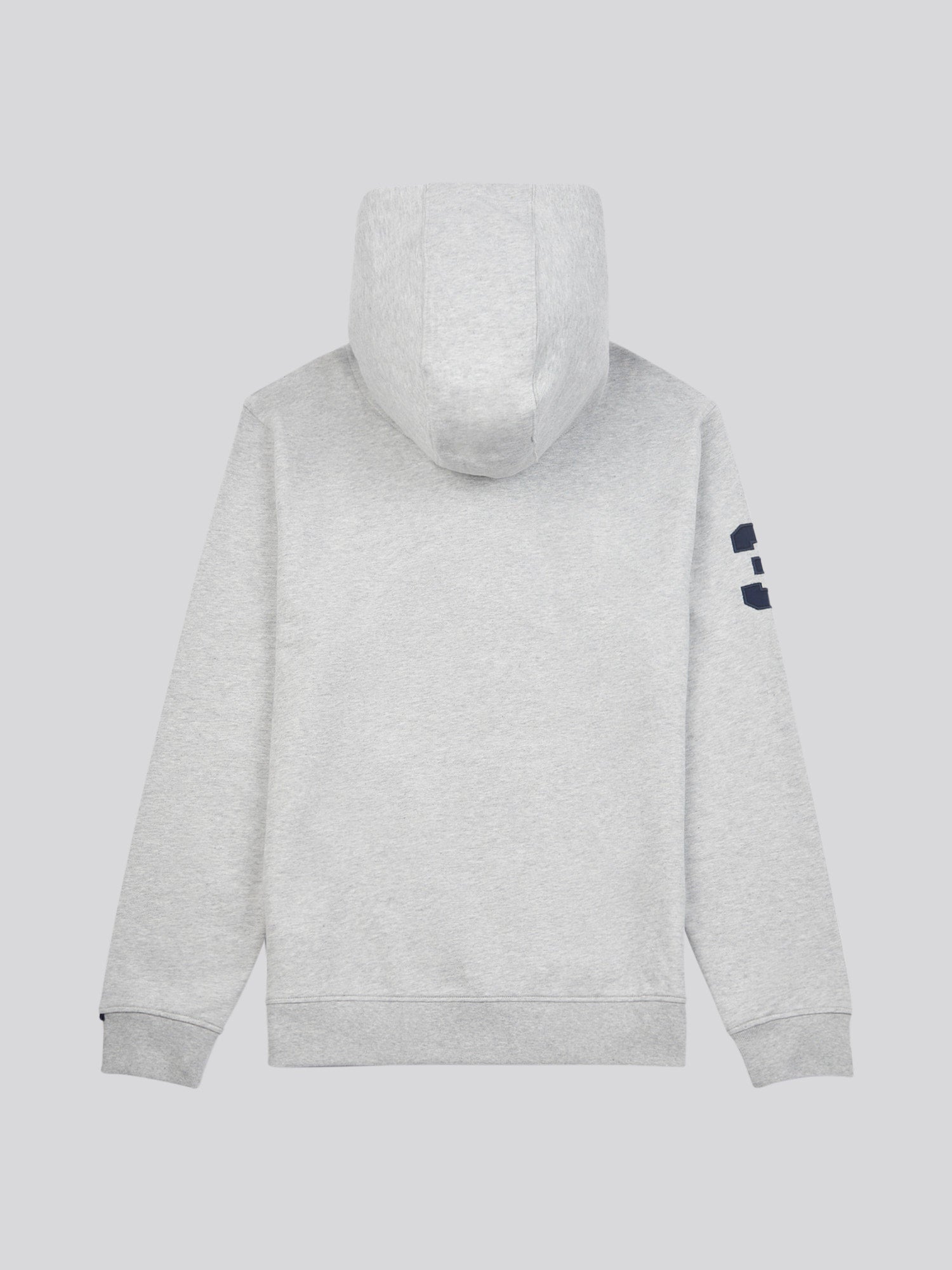 Mens Player 3 Loopback Hoodie in Mid Grey Marl
