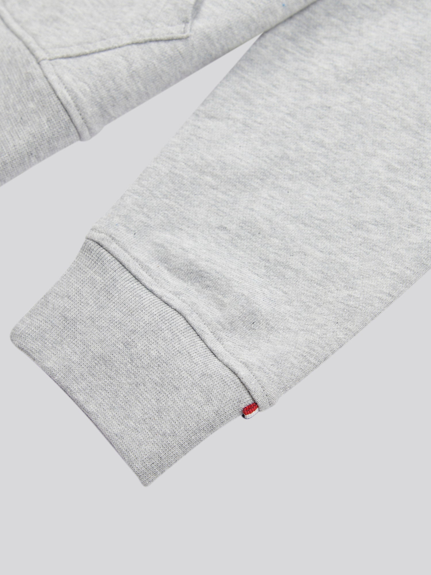 Mens Player 3 Loopback Hoodie in Mid Grey Marl