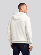 Mens Double Horsemen Loopback Hoodie Whisper White