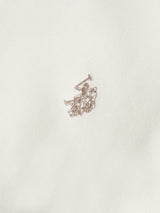 Mens Double Horsemen Loopback Hoodie Whisper White