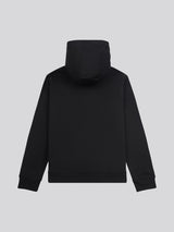 Mens Double Horsemen Loopback Hoodie Black Bright White DHM