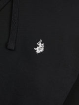 Mens Double Horsemen Loopback Hoodie Black Bright White DHM