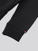 Mens Double Horsemen Loopback Hoodie Black Bright White DHM