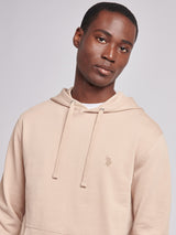 Mens Double Horsemen Loopback Hoodie Doeskin