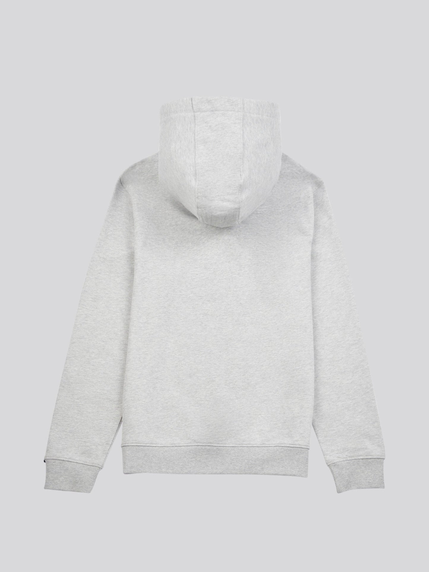 Mens Double Horsemen Loopback Hoodie Mid Grey Marl