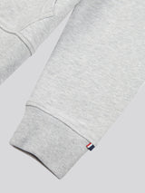 Mens Double Horsemen Loopback Hoodie Mid Grey Marl