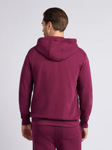 Mens Double Horsemen Loopback Zip Hoodie Grape Wine