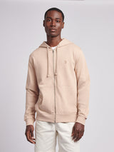 Mens Double Horsemen Loopback Zip Hoodie Doeskin