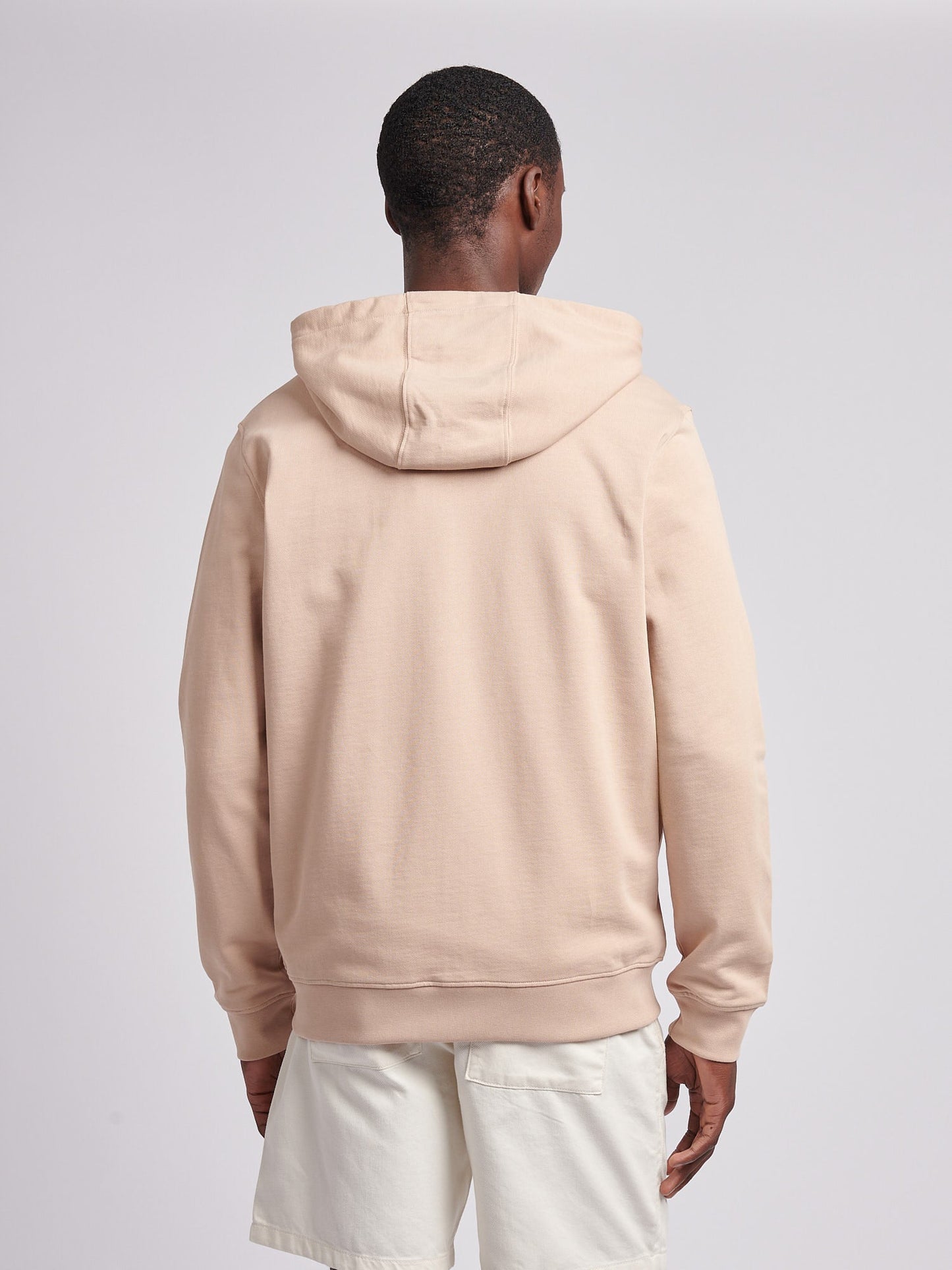 Mens Double Horsemen Loopback Zip Hoodie Doeskin