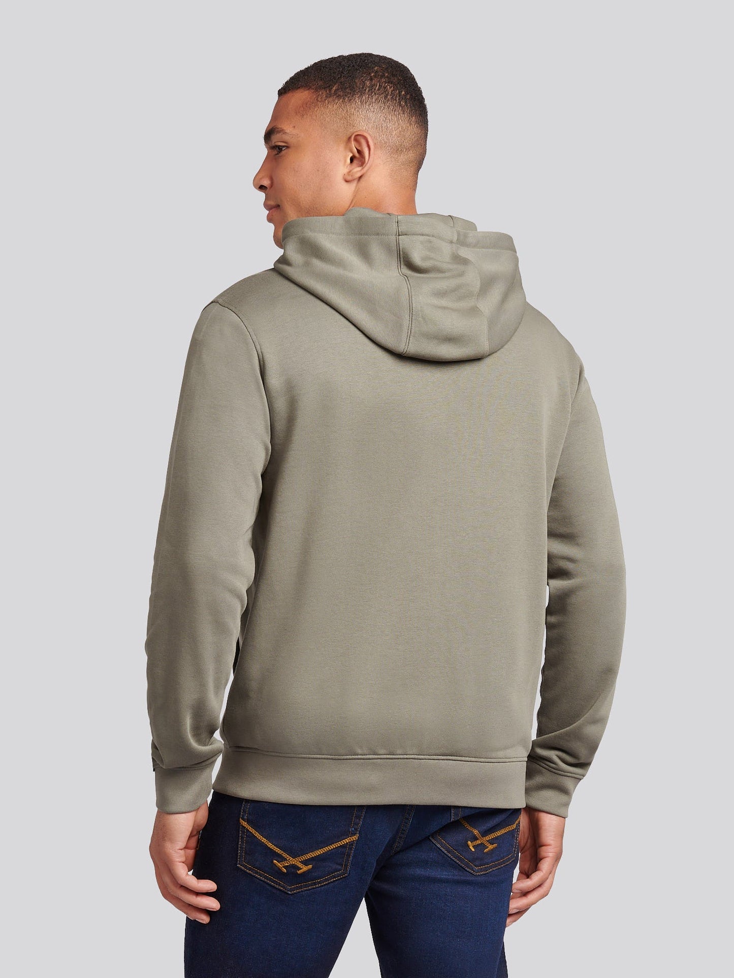 Mens Double Horsemen Loopback Zip Hoodie Mulled Basil