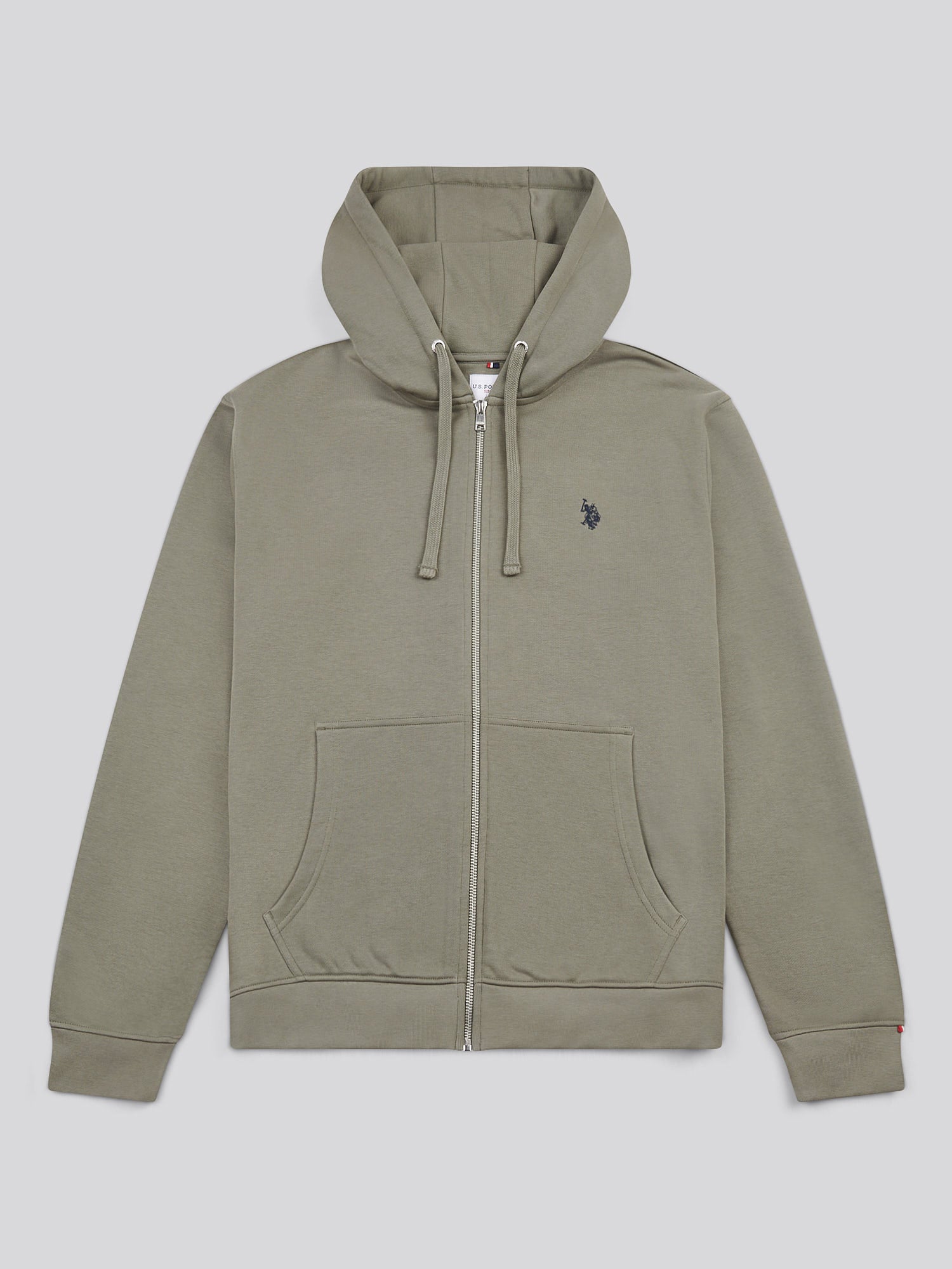 Mens Double Horsemen Loopback Zip Hoodie Mulled Basil