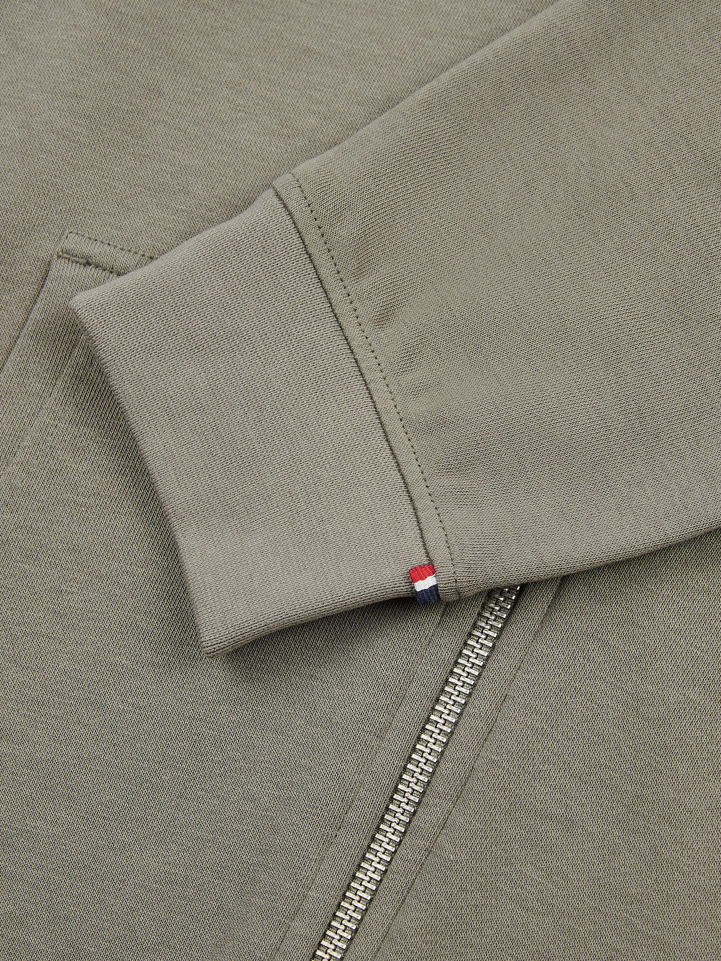 Mens Double Horsemen Loopback Zip Hoodie Mulled Basil