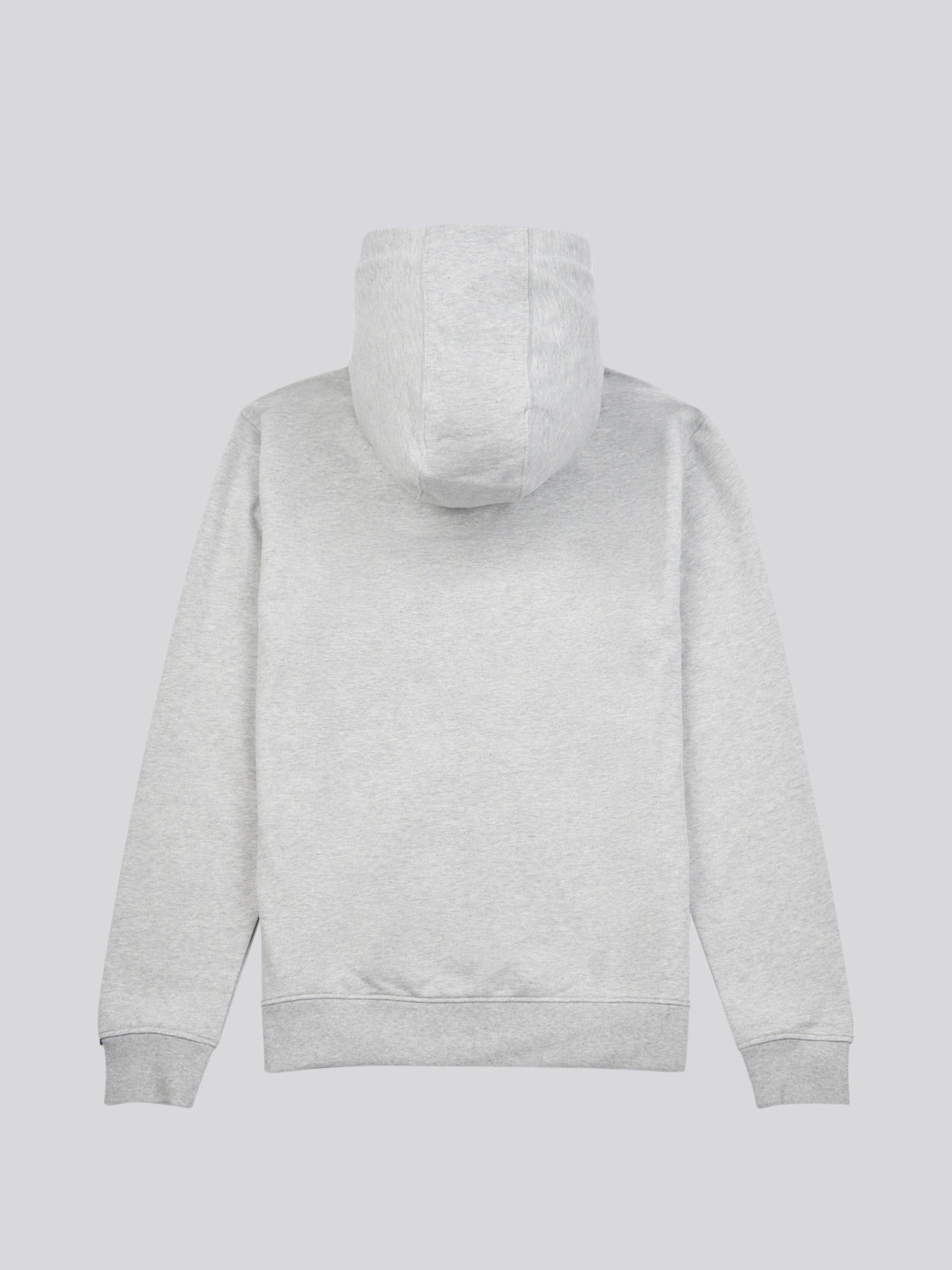 Mens Double Horsemen Loopback Zip Hoodie Mid Grey Marl