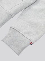 Mens Double Horsemen Loopback Zip Hoodie Mid Grey Marl
