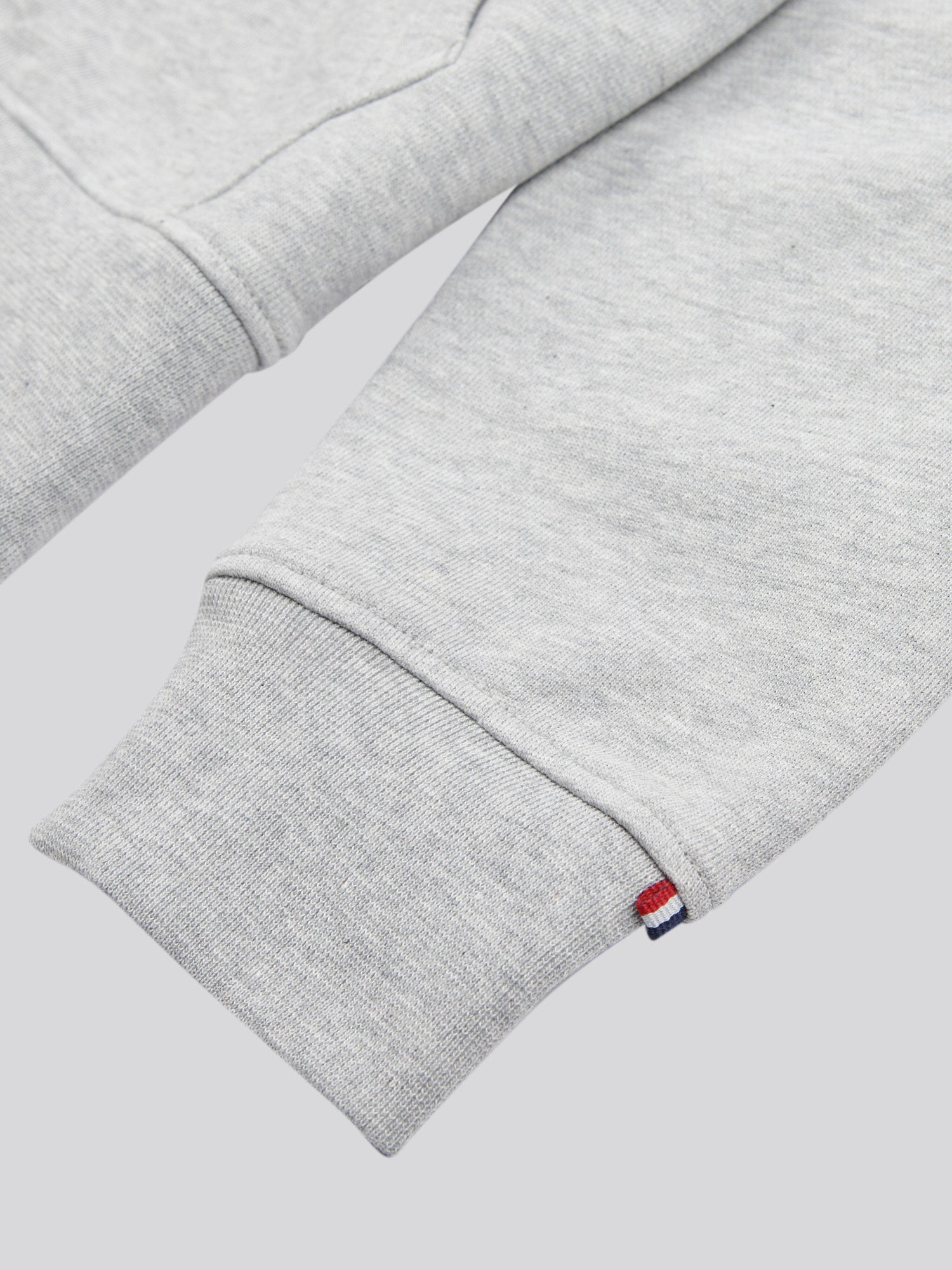 Mens Double Horsemen Loopback Zip Hoodie Mid Grey Marl