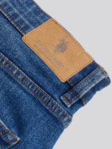Mens Classic 5 Pocket Denim Shorts Dark Wash