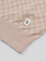 Mens Smart Checkerboard Zip Through Funnel in Atmosphere