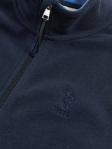 Mens Micro Fleece Gilet in Dark Sapphire Navy / Moonlight Blue DHM