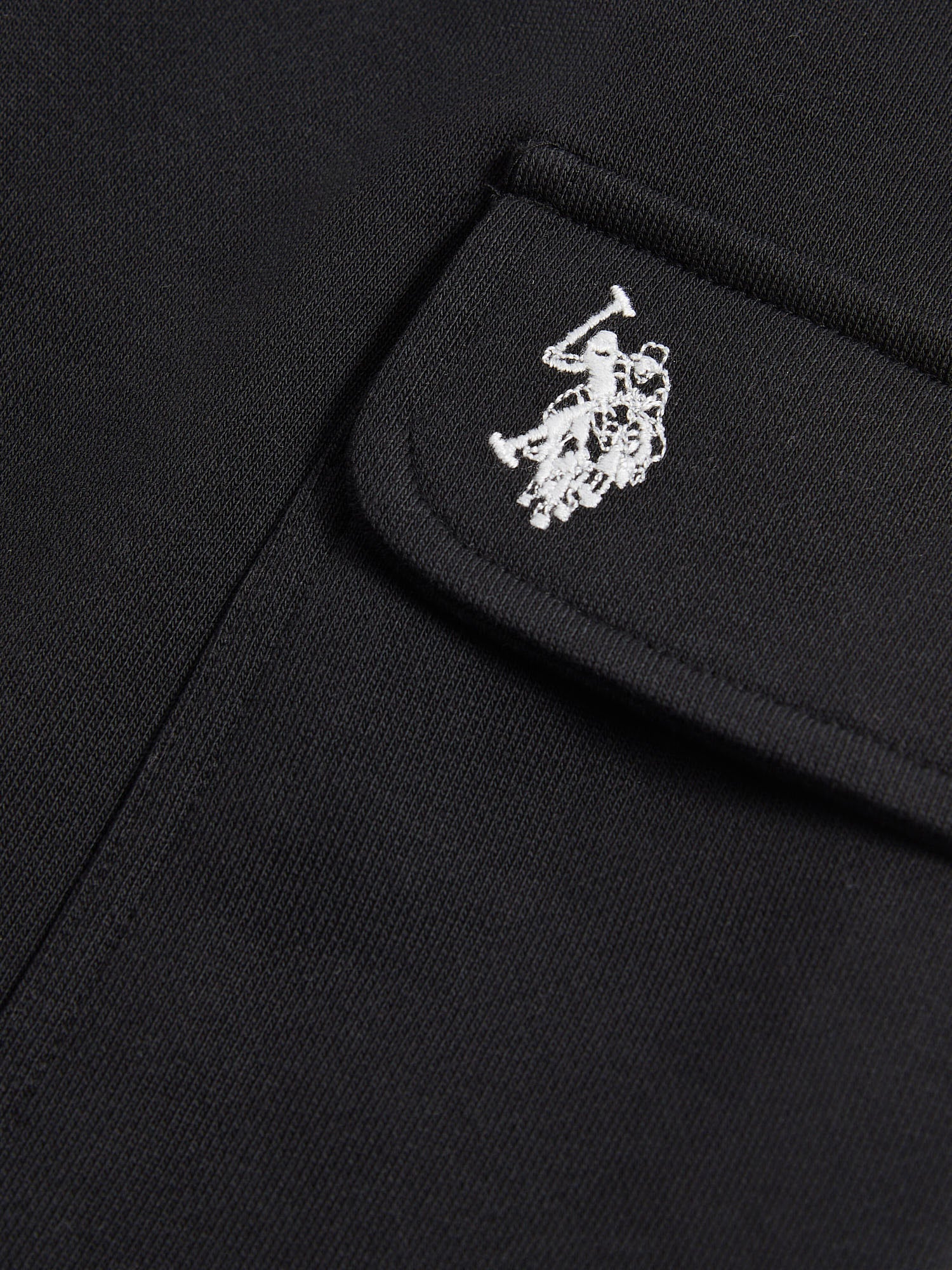 Mens Smart Utility Short in Black Bright White DHM