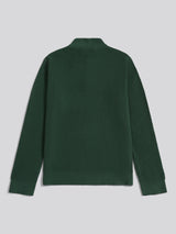 Mens Twill Texture Knit Funnel in Pineneedle