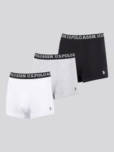 Mens 3 Pack Multi Trunk Black