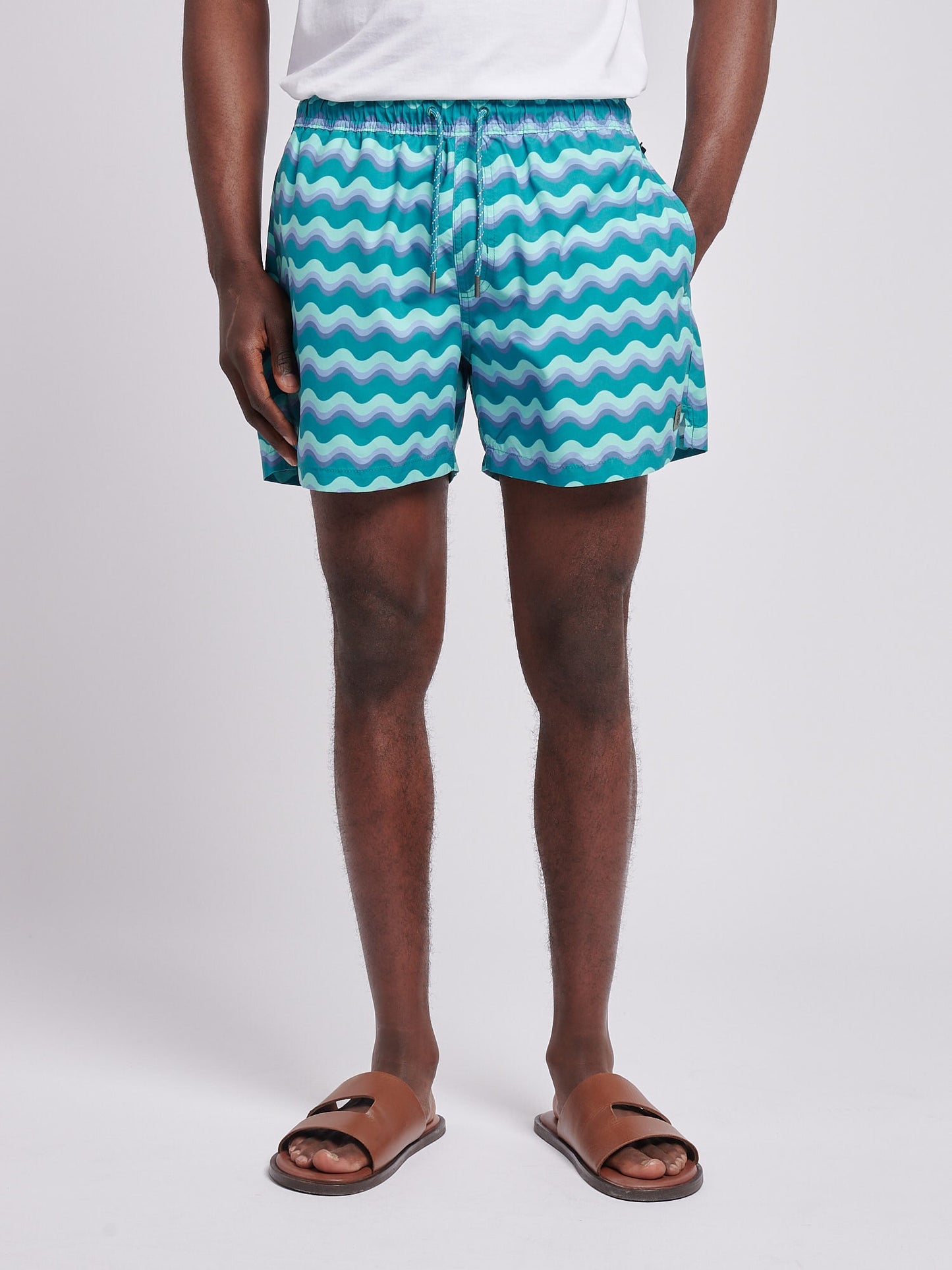 Mens Wave Swim Short in Alexandrite