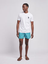 Mens Wave Swim Short in Alexandrite