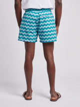 Mens Wave Swim Short in Alexandrite