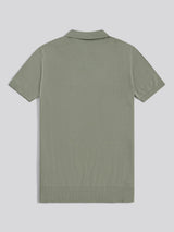 Mens Combed Cotton Double Horsemen Revere Polo Shirt Sea Spray