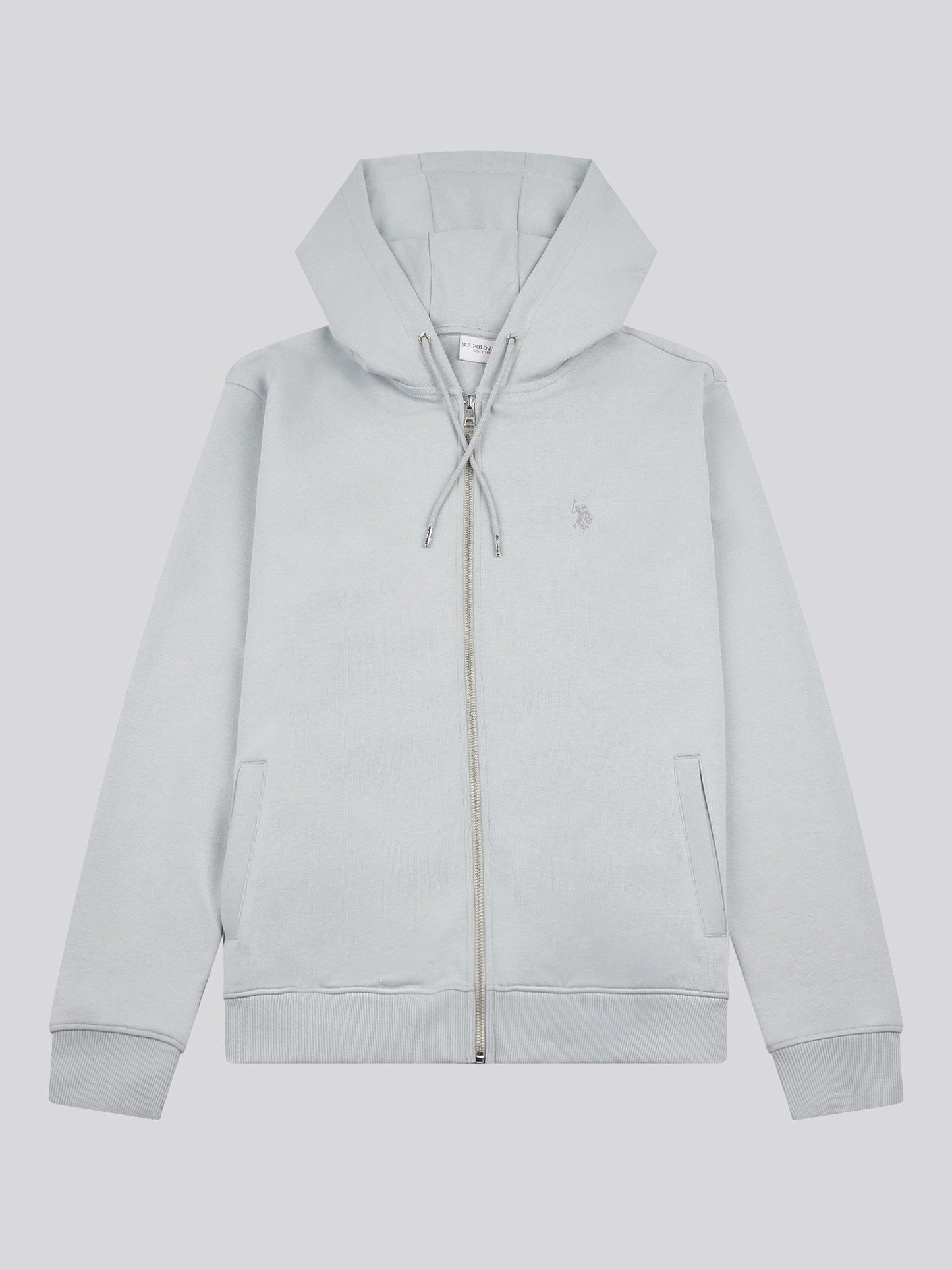 Mens Double Horsemen Zip Hoodie in High Rise