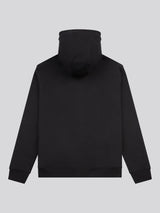 Mens Double Horsemen Zip Hoodie in Black Bright White DHM