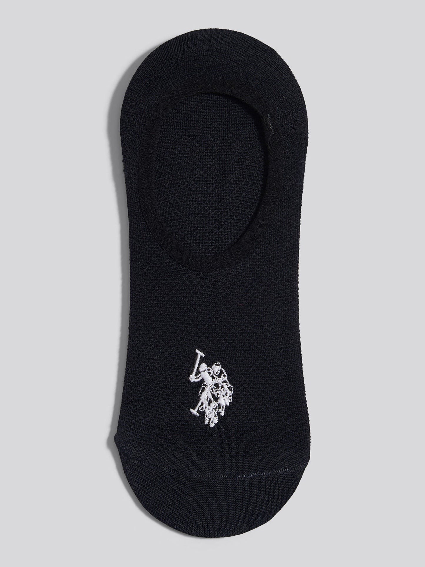 Mens 3 Pack Invisible Trainer Socks Black Bright White DHM