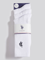Mens 3 Pack Classic Sport Socks Bright White