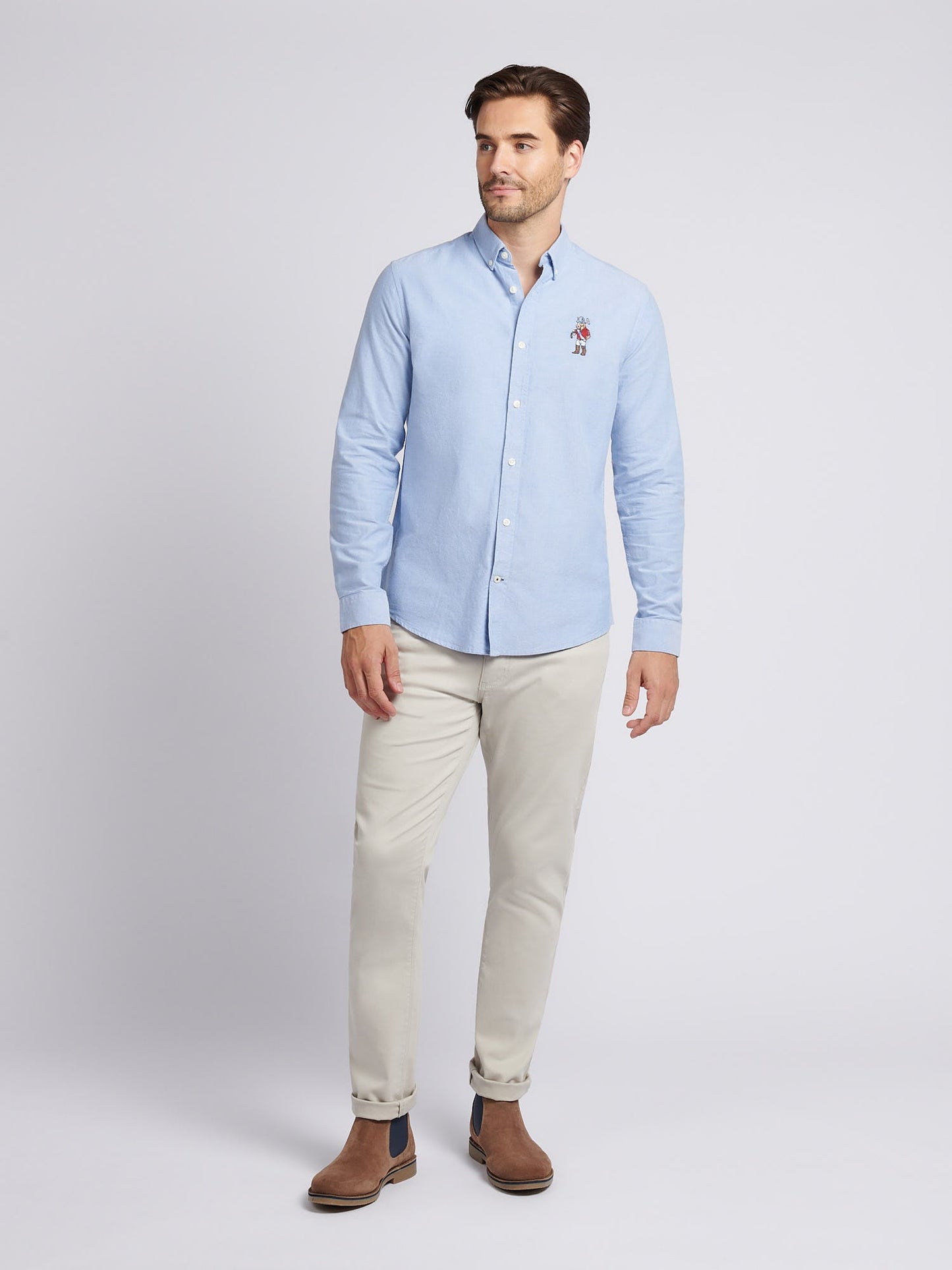 Mens Chuck Oxford Shirt Blue Yonder