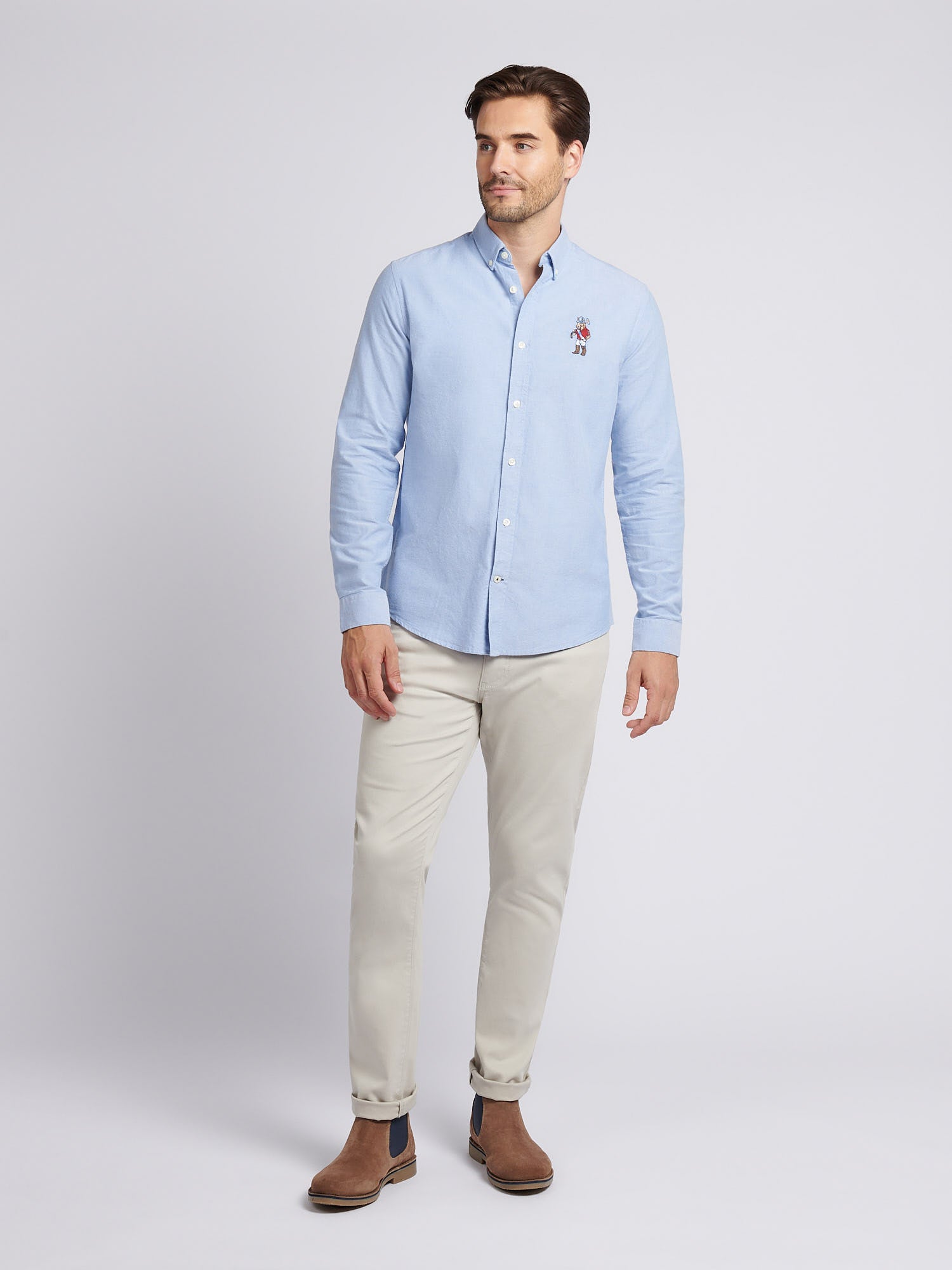 Mens Chuck Oxford Shirt Blue Yonder