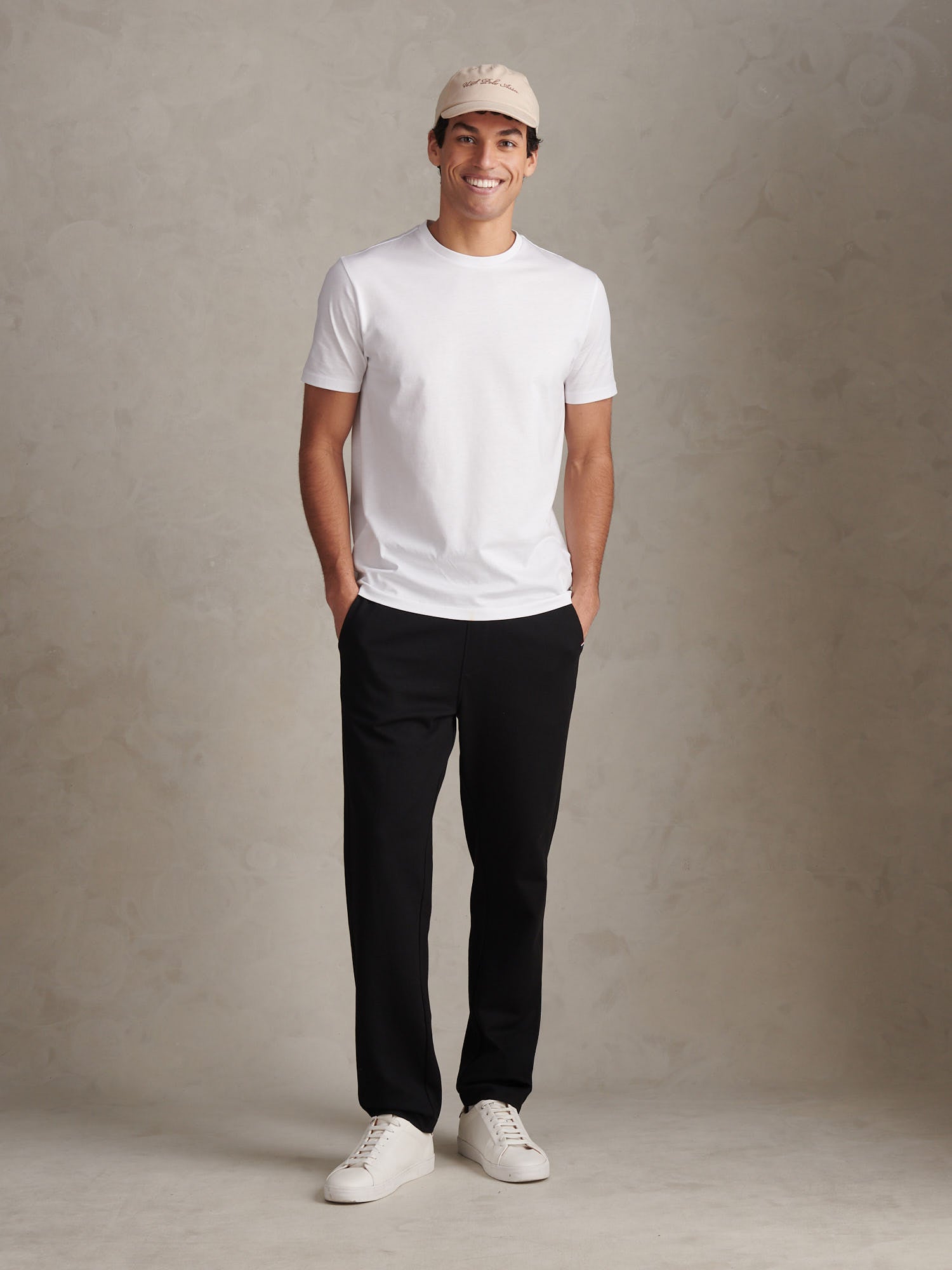 Mens Jersey Double Horsemen Trousers Black