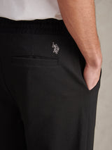 Mens Jersey Double Horsemen Trousers Black