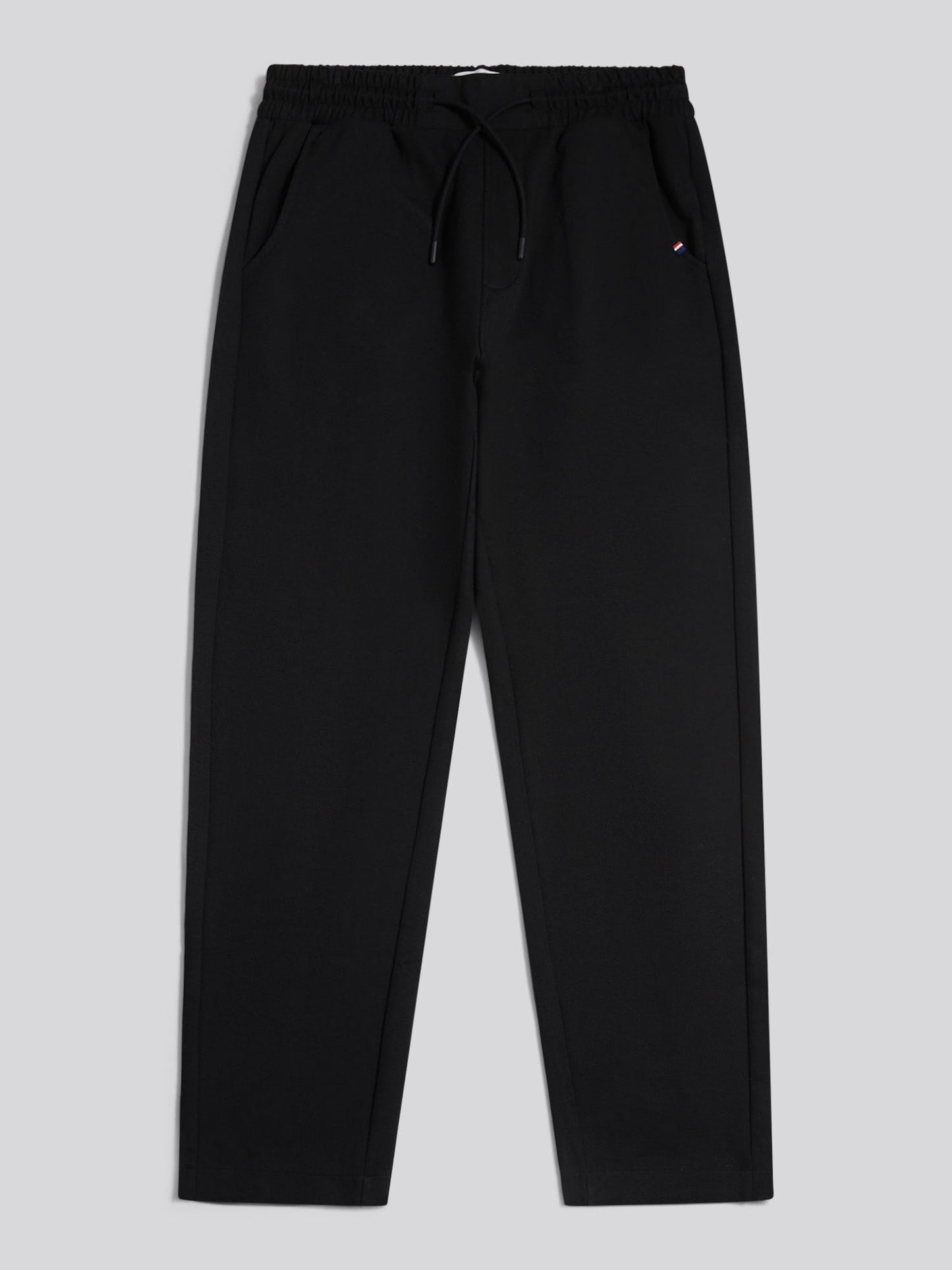 Mens Jersey Double Horsemen Trousers Black
