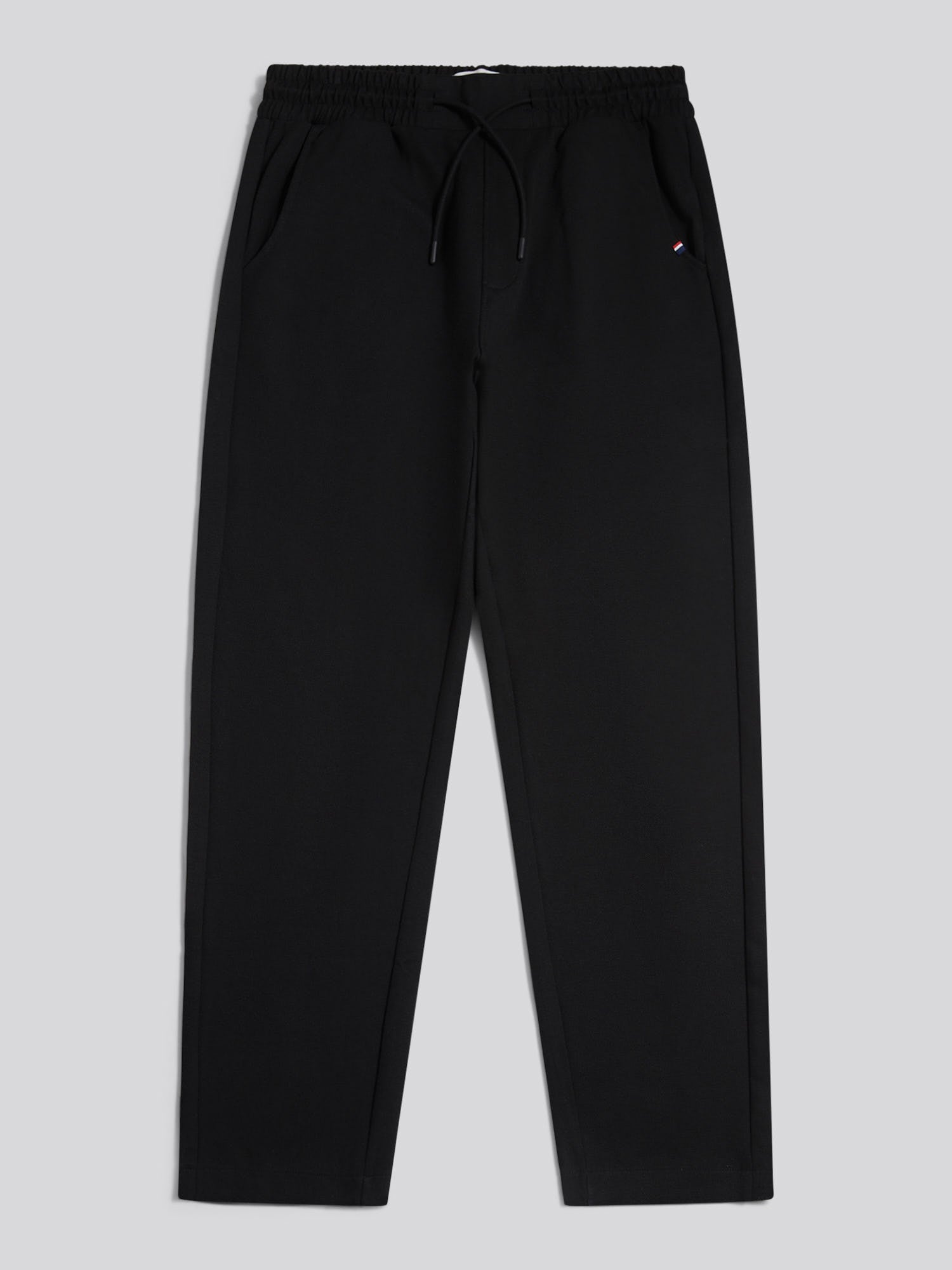 Mens Jersey Double Horsemen Trousers Black