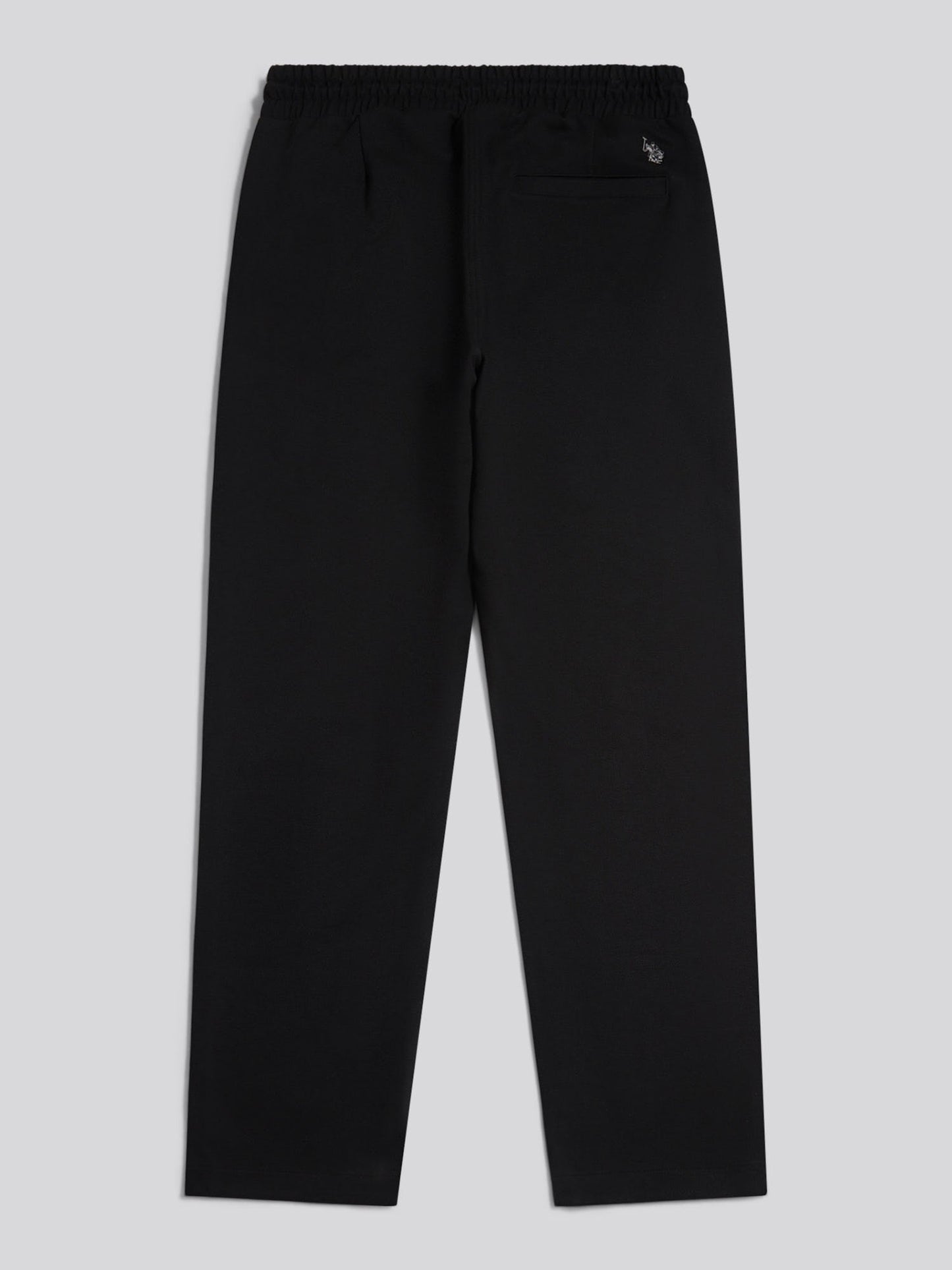 Mens Jersey Double Horsemen Trousers Black