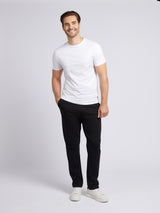 Mens Comfort Drawstring Smart Jogger in Black
