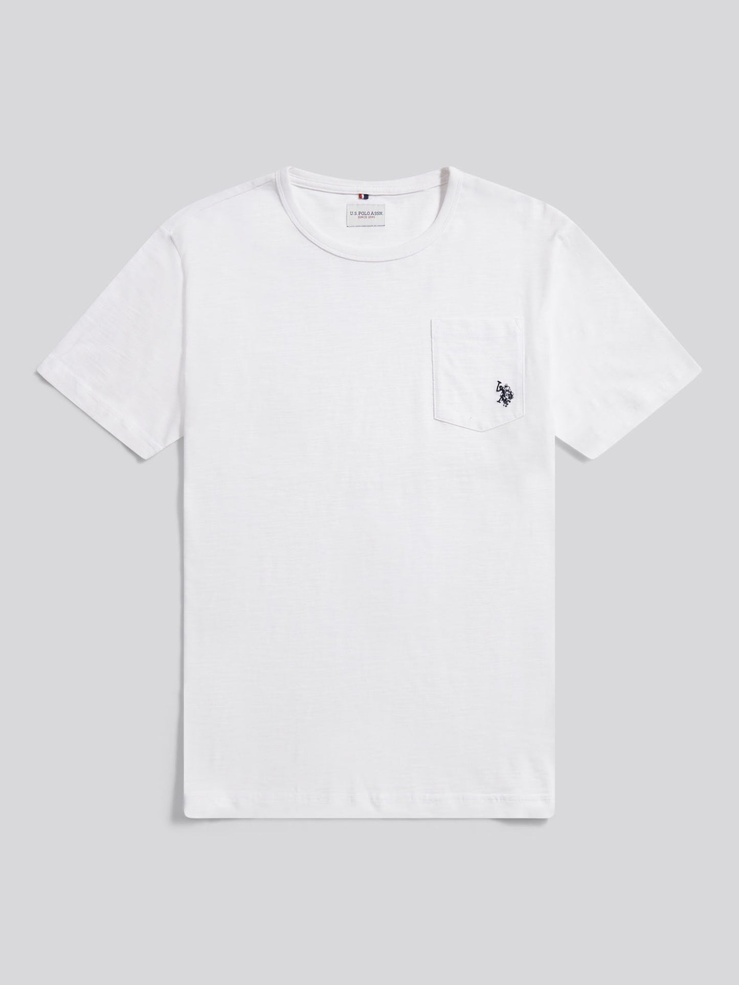 Mens Slub Pocket T-Shirt Bright White